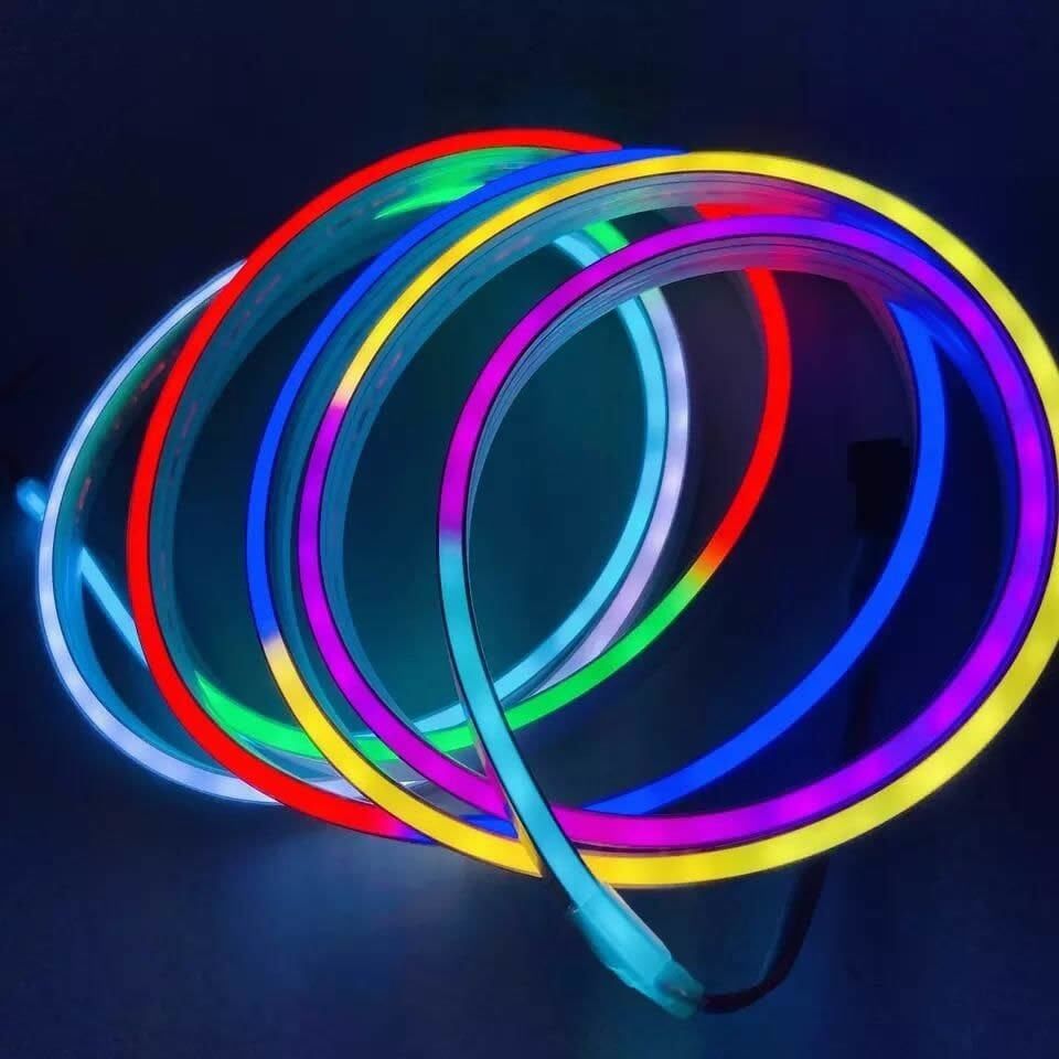 12v 6x12mm Adreslenebilir RGBIC Pixel Neon Led 5 Metre