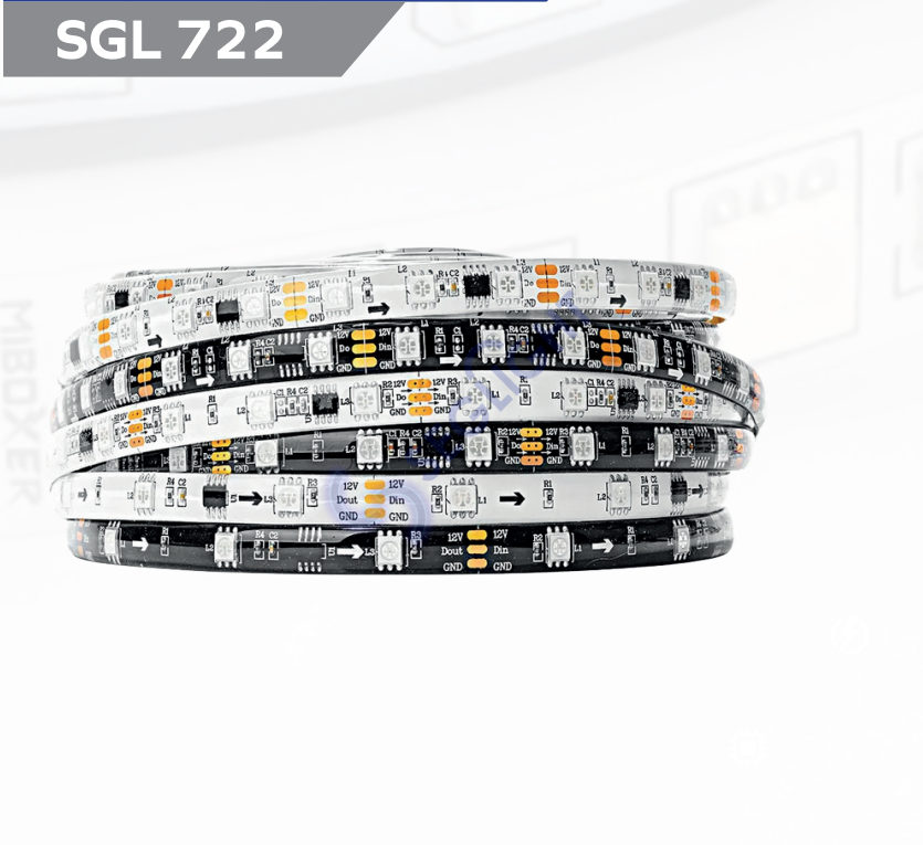 WS2811 Pixel Şerit Led 12 Volt IP20 Rgb 5M