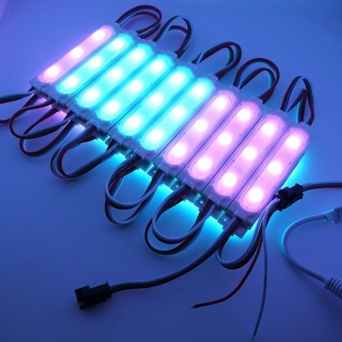 12v 3w Pixel RGB Modül Led 20 Adet
