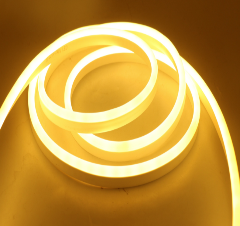 12 Volt 6x12mm Amber (Sarı) Esnek Neon Led (5 Metre)