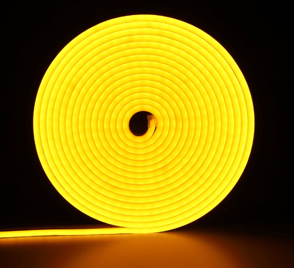 12 Volt 6x12mm Limon Sarısı Esnek Neon Led (5 Metre)