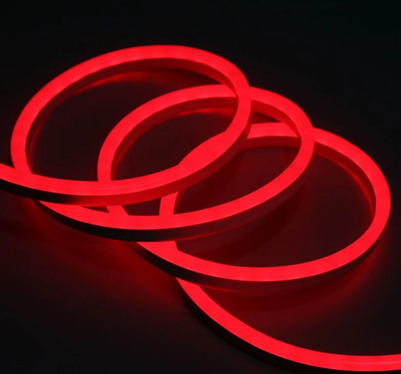 12 Volt 6x12mm Kırmızı Esnek Neon Led (5 Metre)