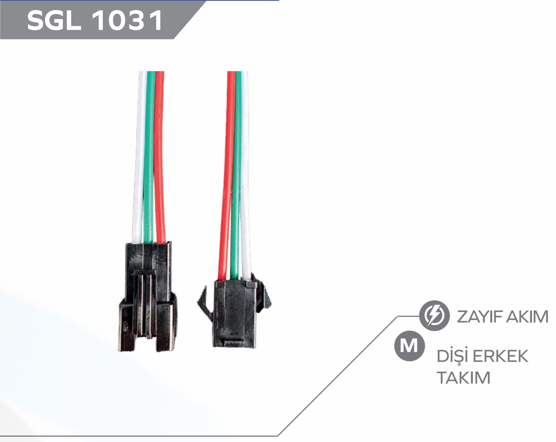 Pixel Led Bağlantı Soketli Kablo (TAKIM)