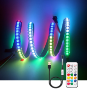 5V WS2812B Adreslenebilir RGB Şerit Led - 144 led - IP30 - (2m - 288 Led)