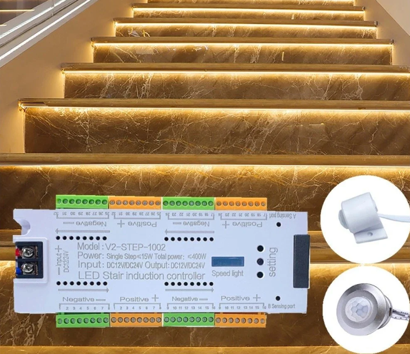 SENSÖRLÜ MERDİVEN BASAMAK AYDINLATMA