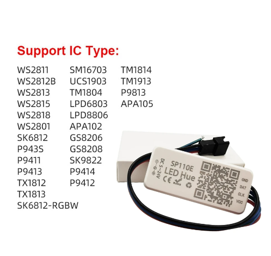 SP110E Pixel RGB Led Bluetooth Kontrol Cihazı