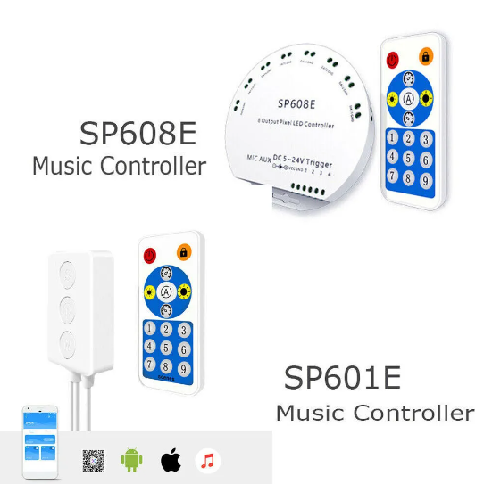 SP608E 8 Kanal WS2811-WS2812B Pixel Kontrol Devresi 5-24V
