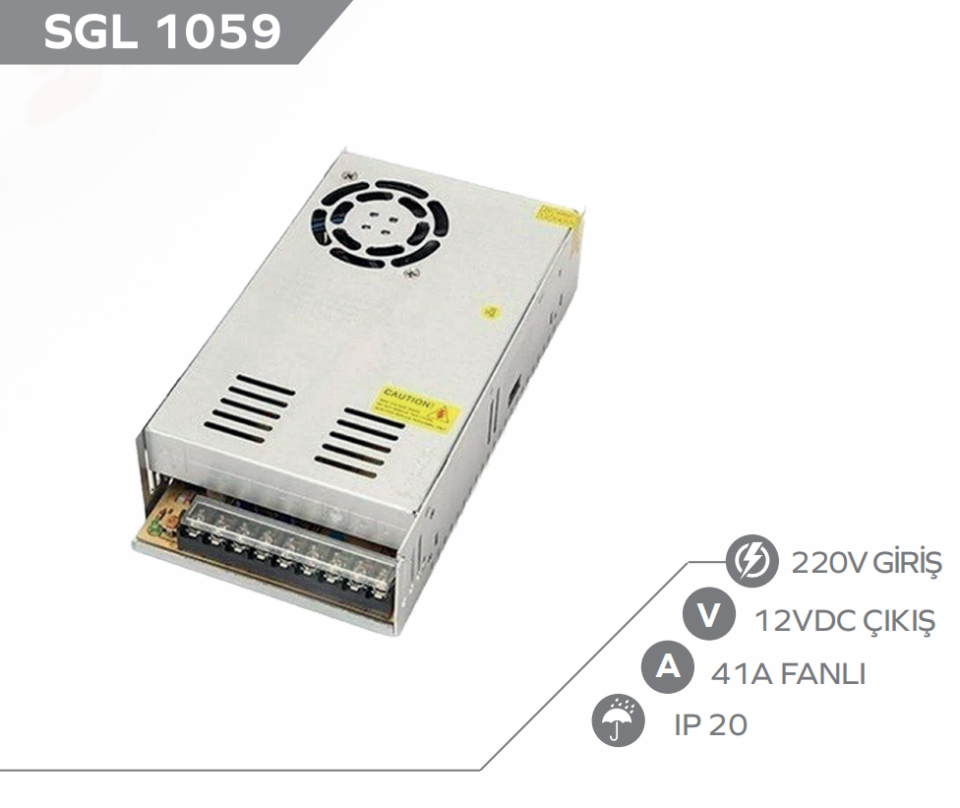 40A 500W 12V Led Trafo