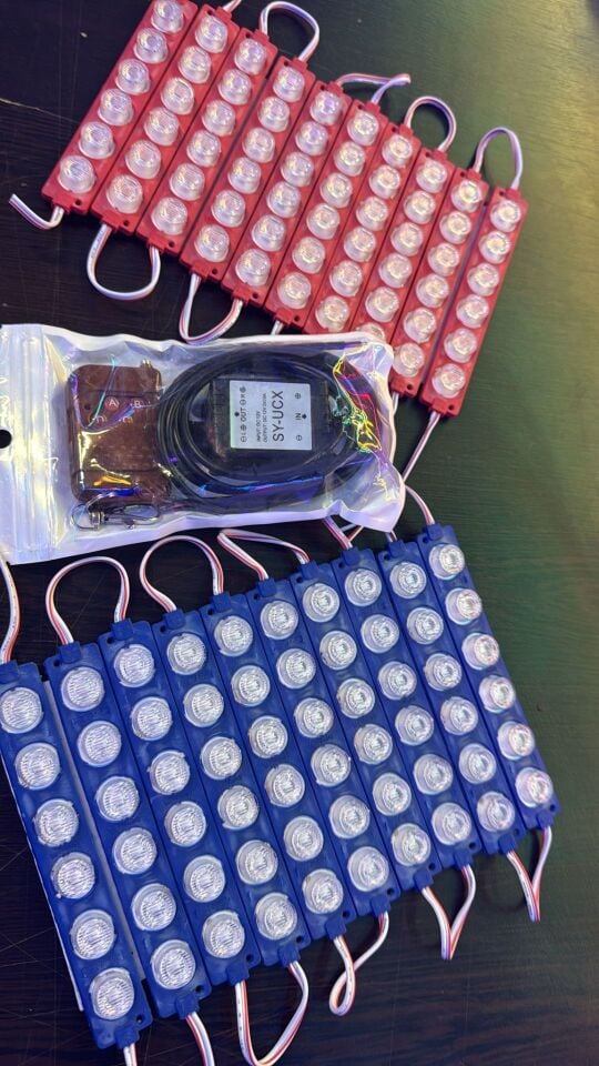 12V KIRMIZI MAVİ ÇAKAR SETİ