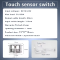 12-24V Dokunmatik (Touch) Dimmer Sensör Dedektörü Işık Kontrol Anahtarı Dolap Sensörü Mobilya Sensörü