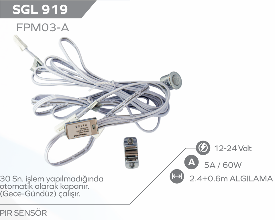12-24V Pır Hareket Sensörü İnsan Hareket Sensörü