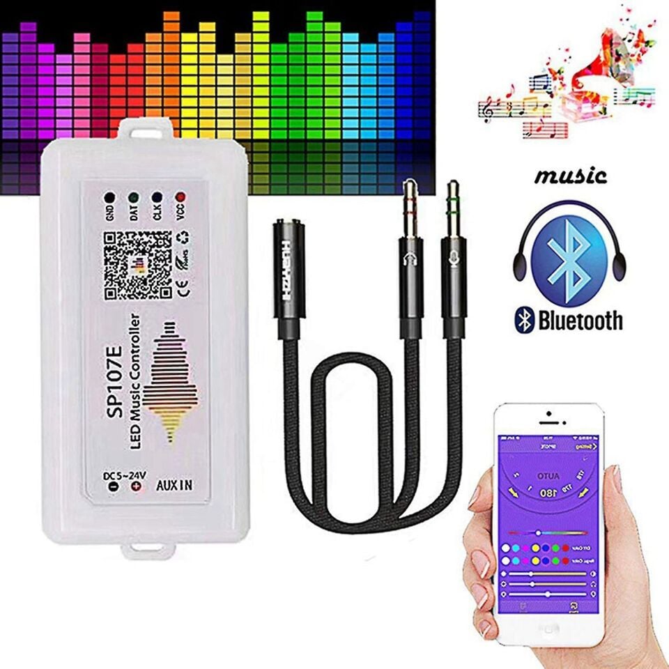 SP107E Pixel RGB Led Müzik Kontrol Cihazı Bluetoothlu