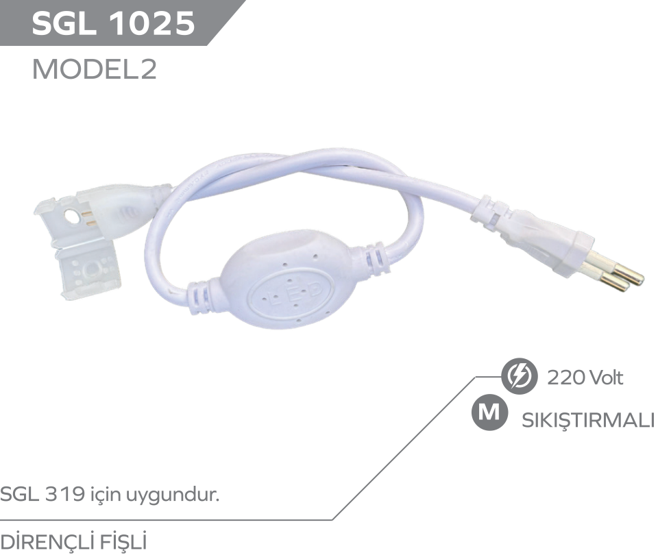 220V LED SOKET TİP2