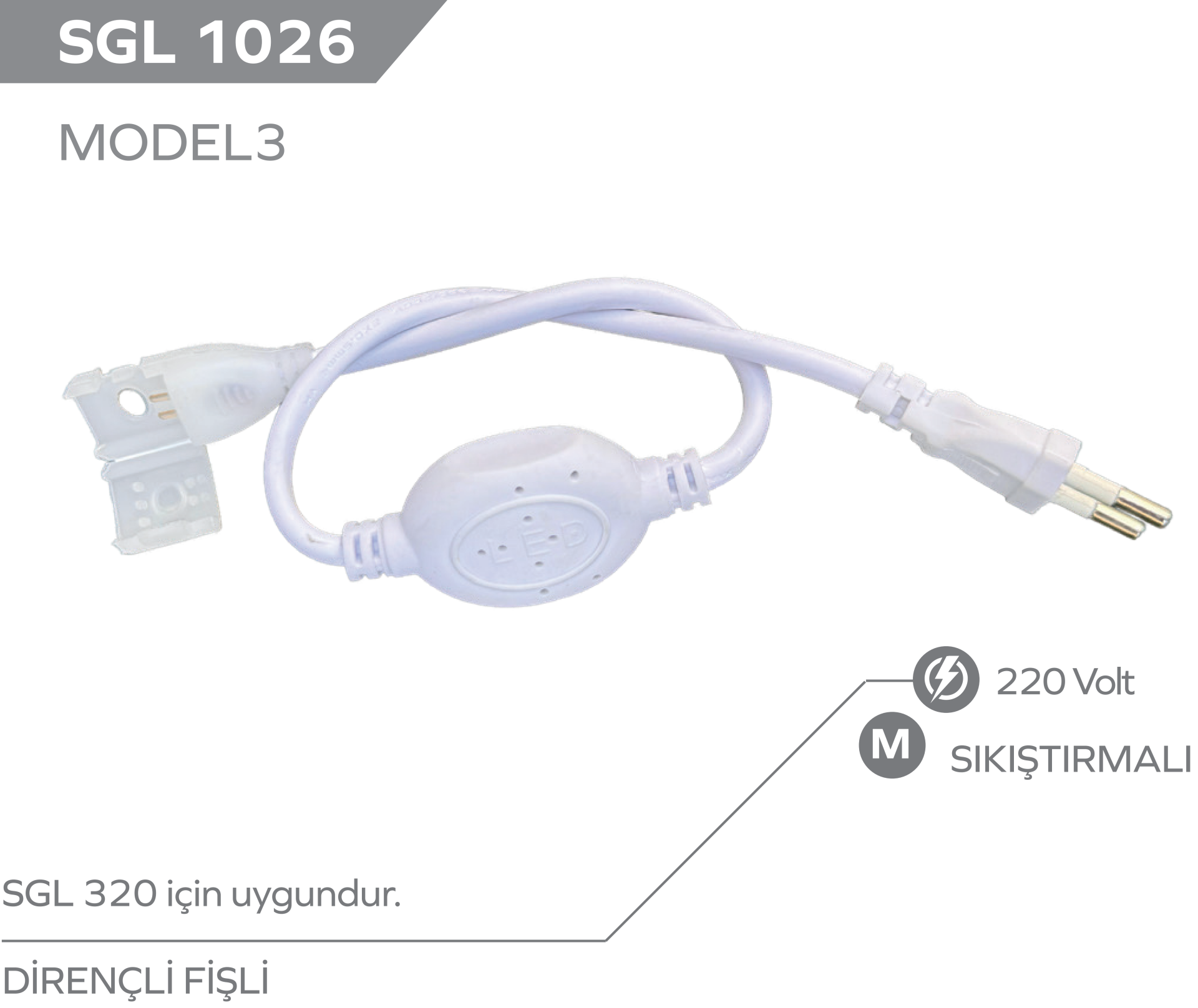 220V LED SOKET TİP3