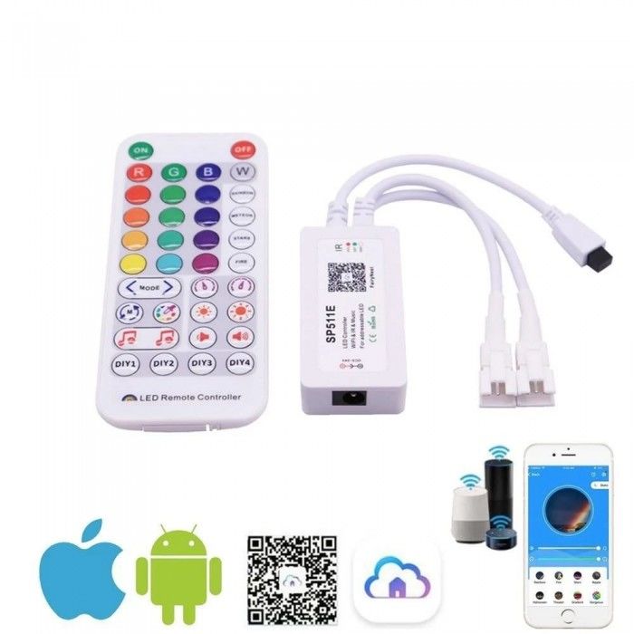 Pixel ARGB Led Wifi - Ses Kontrol Cihazı Çift Çıkışlı SP511E
