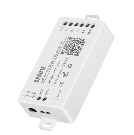 SP801E WiFi Art-Net SPI LED denetleyici için WS2812B SK6812 UCS1903 TM1804 piksel LED şerit ve matris