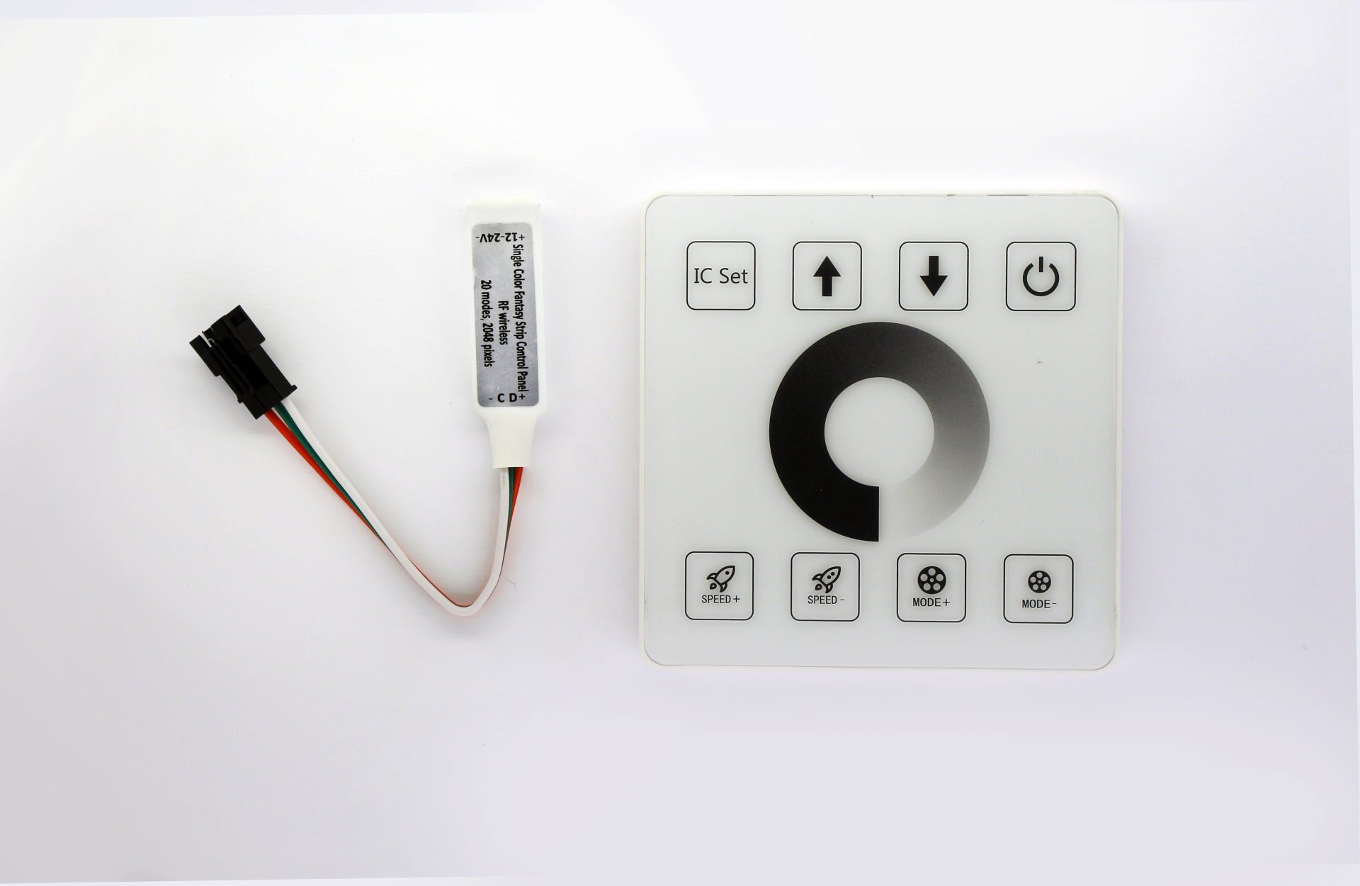 Duvar Tipi Tek Renk Pixel Şerit Kontrol 4 Kanal 12-24 Volt