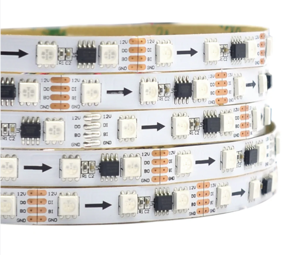 WS2811 Pixel Şerit Led 12 Volt IP20 AMBER 5M