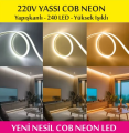 COB YASSI NEON LED 220V - Beyaz
