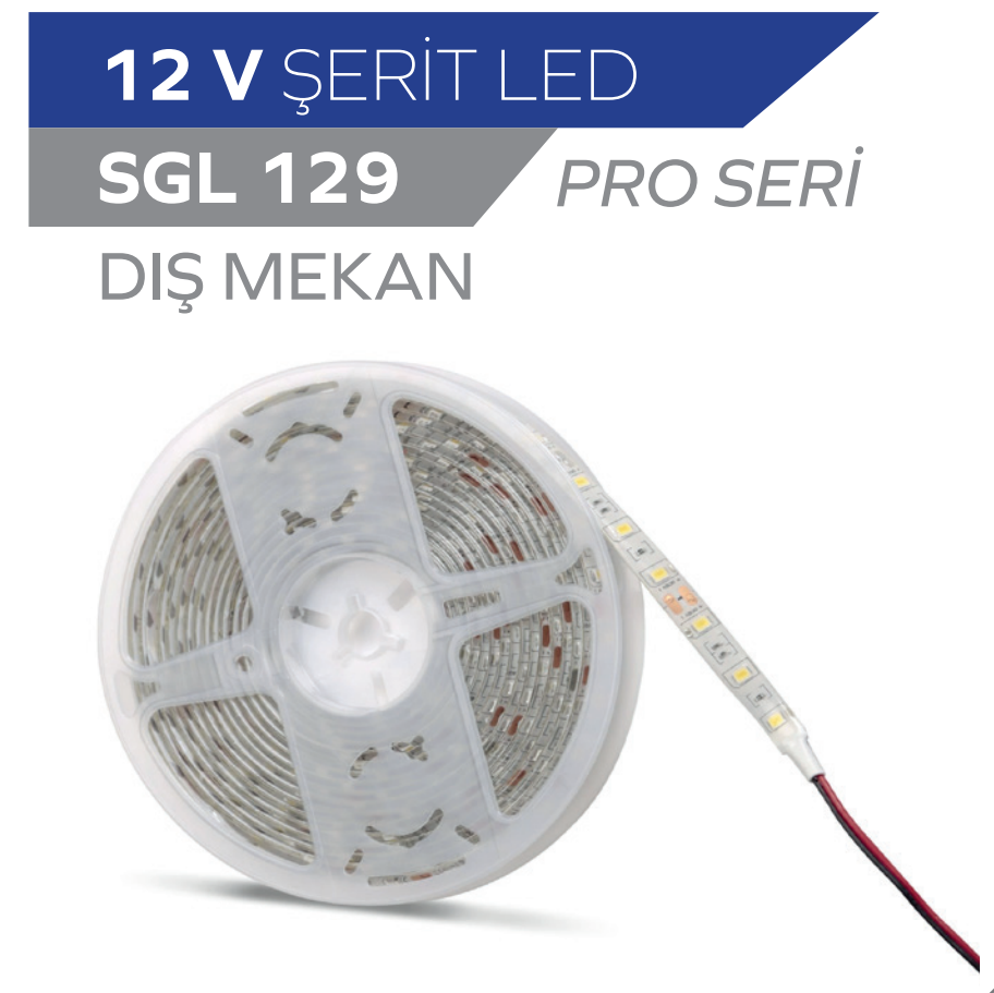 12V 4040 Dış Mekan Şerit Led Beyaz