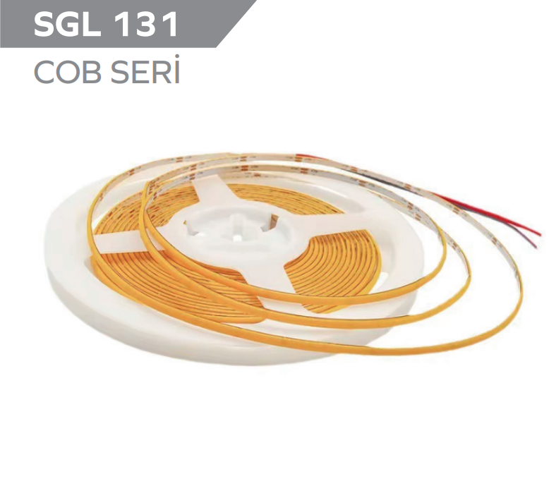 12V 3MM İnce Cob Şerit Led 5 Metre