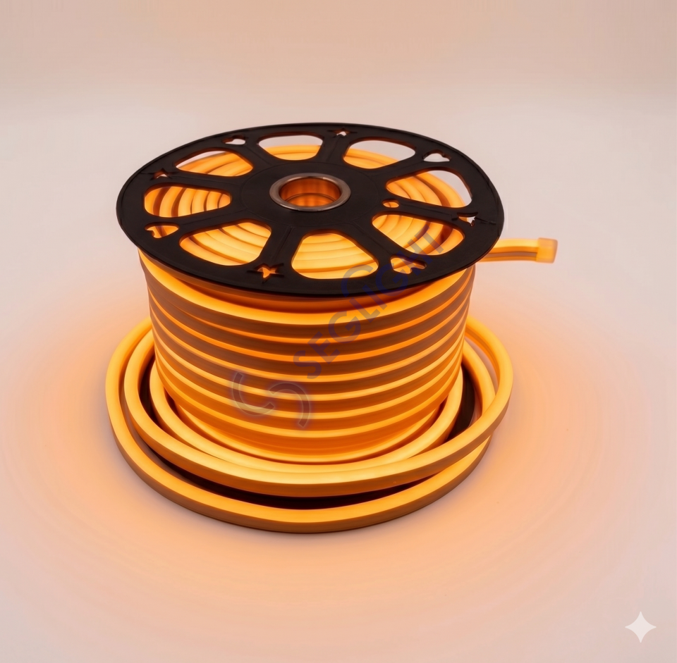 220V Neon Led Amber 8x16mm