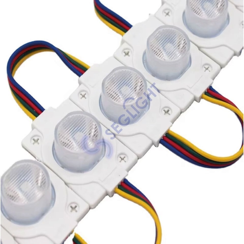 12V 1.5W Tek Mercek Modül Led RGB