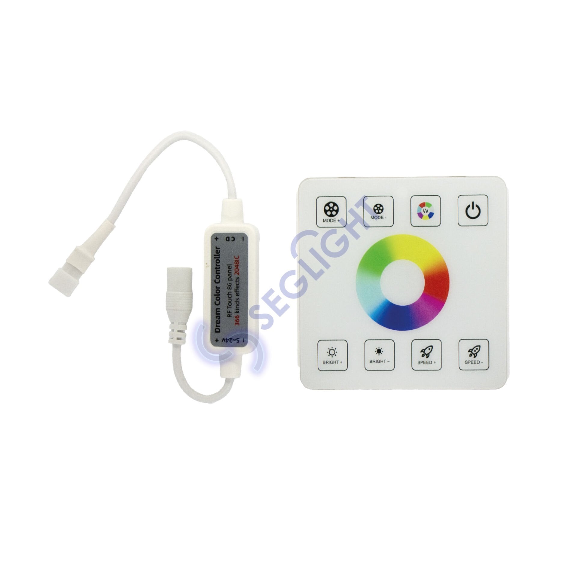 Duvar Tipi RGB Pixel Şerit Kontrol 12-24 Volt TOUCH DOKUNMATİK
