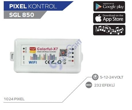 Tuya Destekli Pıxel Kontol (müzik kontol)