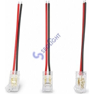 10MM Şerit Led Konnektör 2 Pin Tek Taraflı