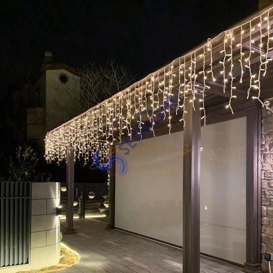 ŞACAK LED (DIŞ MEKAN) BEYAZ FLAŞÖRLÜ 144 LEDLİ (2METRE)