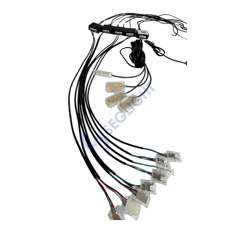 12V ARAÇ İÇİN PİXEL AMBİYANS LED SET APP KONTROL 18PARÇA LEDLİ