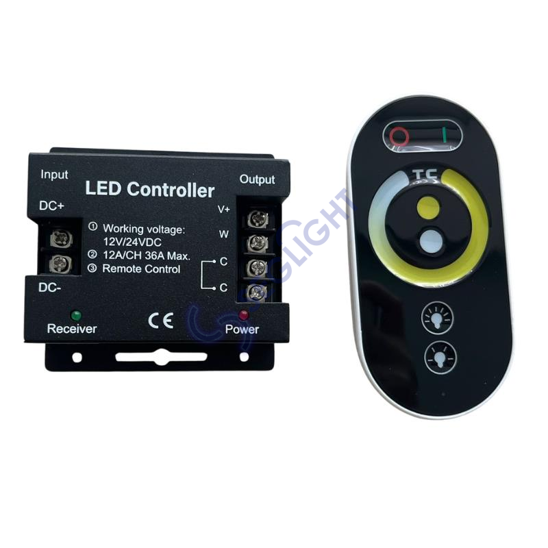 CCT-Tunable Touch-Dokunmatik Led Kontrol Kumandası RF 36A 12-24V (Kodlu)
